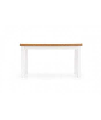 Table extensible en MDF et bois de hêtre Tiago Lancelot Chêne / Blanc, L140-220xl80xH76 cm À commander