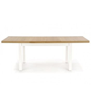 Table extensible Tiago 2 Riviera Chêne / Blanc aggloméré et MDF, L140-220xl80xH76 cm paiement sécurisé