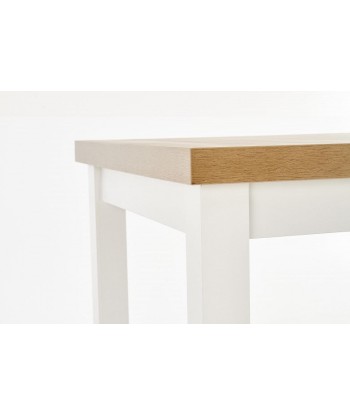 Table extensible Tiago 2 Riviera Chêne / Blanc aggloméré et MDF, L140-220xl80xH76 cm paiement sécurisé