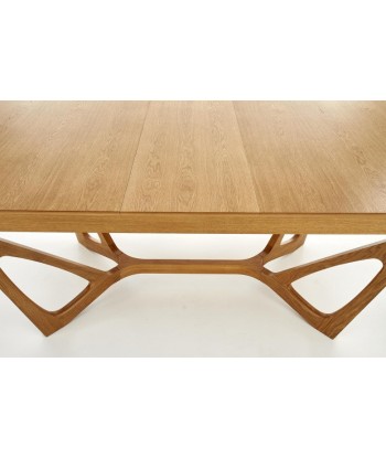 Table extensible en MDF et bois Chêne Wenanty, L160-240xl100xH77 cm le concept de la Pate a emporter 