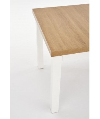 Table extensible Tiago 2 Riviera Chêne / Blanc aggloméré et MDF, L140-220xl80xH76 cm paiement sécurisé