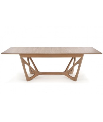 Table extensible en MDF et bois Wenanty Noyer Américain, L160-240xl100xH77 cm paiement sécurisé