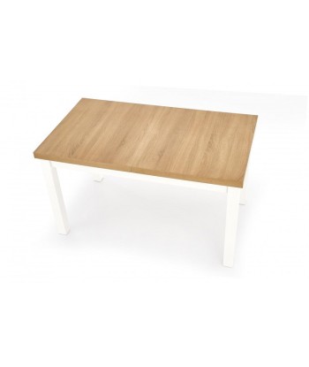 Table extensible Tiago 2 Riviera Chêne / Blanc aggloméré et MDF, L140-220xl80xH76 cm paiement sécurisé