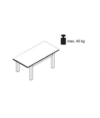 Table en aggloméré et MDF, Adam Medium Blanc, L100xl60xH75 cm Comparez plus de prix