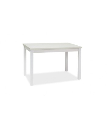 Table en aggloméré et MDF, Adam Large Blanc, L120xl68xH75 cm Véritable concentré