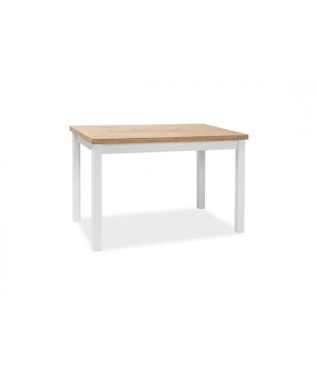 Table en bois aggloméré et MDF, Adam Large Chêne Lancelot / Blanc, L120xl68xH75 cm votre restaurant rapide dans 