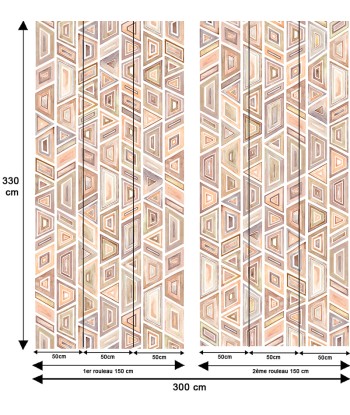 Papier peint géométrique – Kente pas cheres