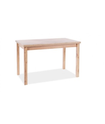 Table en aggloméré et MDF, Adam Moyen Chêne Wotan, L100xl60xH75 cm soldes