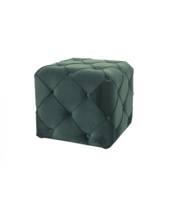 Tabouret tapissé de tissu Aviva K Velvet Vert foncé, l50xA50xH45 cm JUSQU'A -70%! 