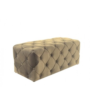 Banquette tapissée de tissu Aviva Velvet Beige, l102xA50xH45 cm Comparez et commandez 