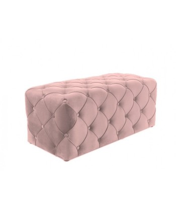 Banc tapissé de tissu Aviva Velvet Rose, l102xA50xH45 cm Fin de série