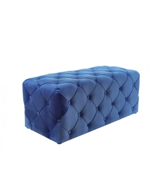 Banquette tapissée de tissu Aviva Velvet Bleumarin, l102xA50xH45 cm commande en ligne