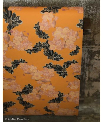 Papier peint floral - Black Orange acheter