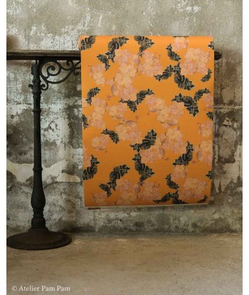 Papier peint floral - Black Orange acheter