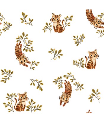 Papier peint animaux - Cute Tiger prix pour 