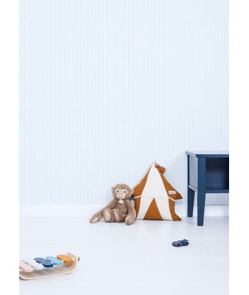 Papier peint rayures - Blue & Stripes pas cher